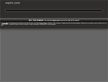 Tablet Screenshot of equiv.com